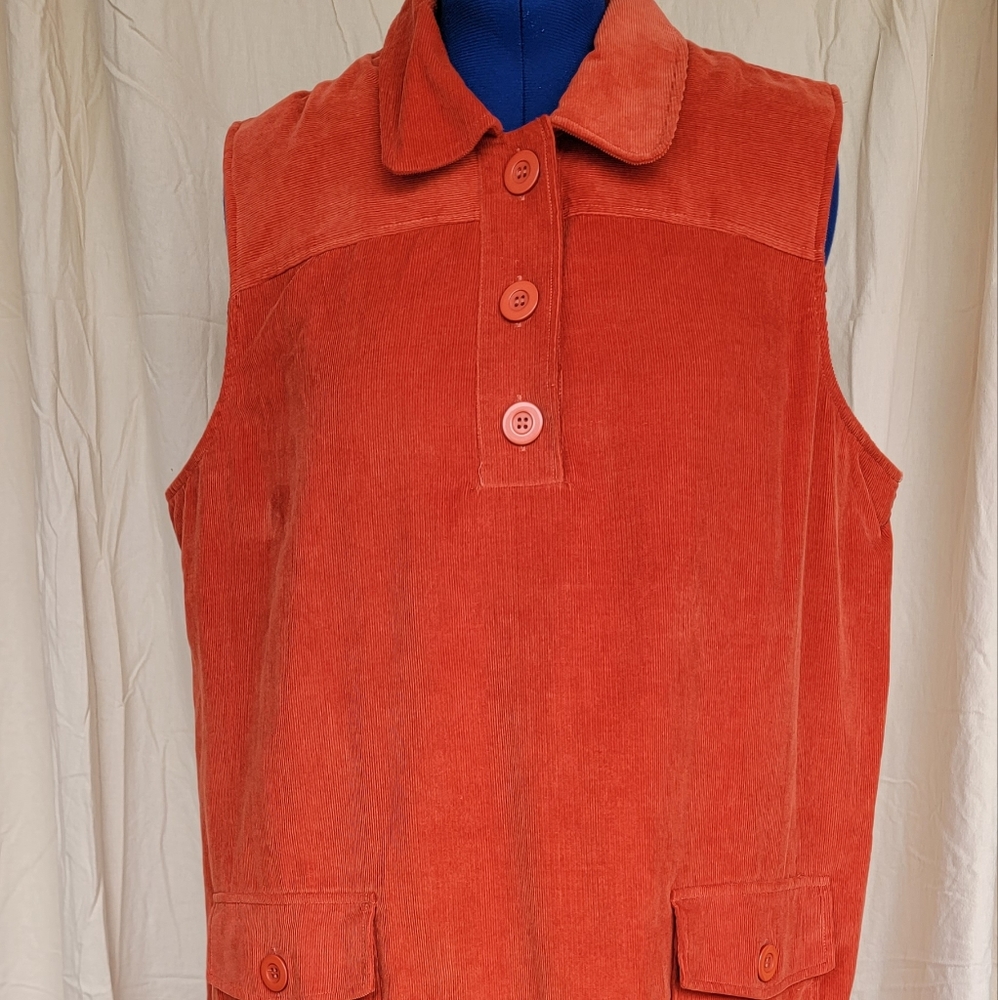 Only Necessities Rust color corduroy dress sz 22w